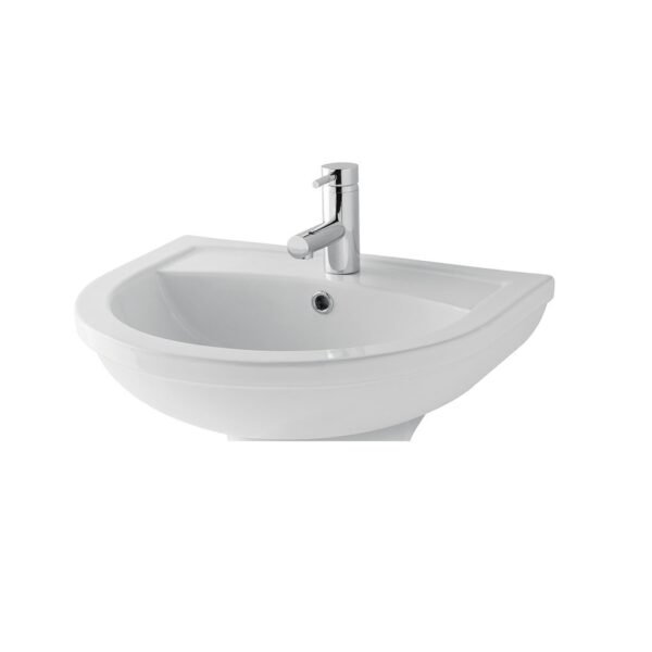 Eastbrook Dura Wall Hung Basin 450mm Wide 1 TH White