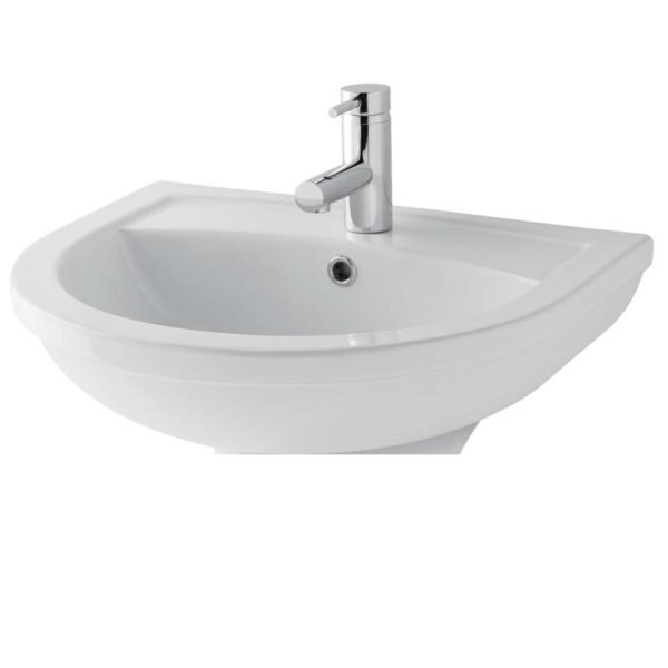 Eastbrook Dura Wall Hung Basin 450mm Wide 2 TH White