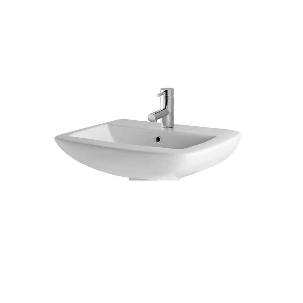 Eastbrook Mentmore Wall Hung Basin 610mm Wide 1 TH White