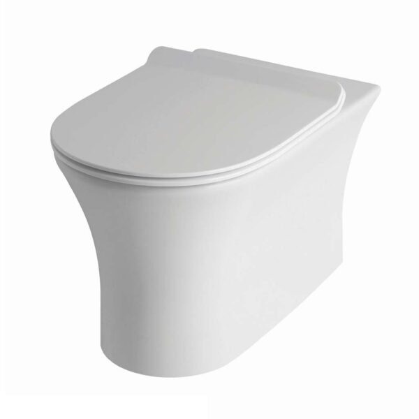 Eastbrook Northall Back To Wall Toilet With Soft Close Seat White