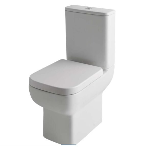 Eastbrook Bijou Close Coupled Toilet With Cistern And Soft Close Seat White