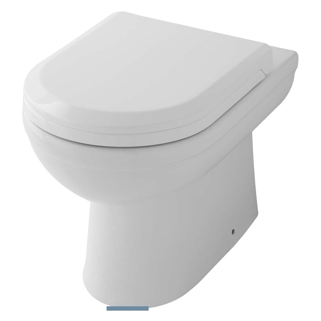 Eastbrook Dura Rimless Back To Wall Toilet With Soft Close Seat White