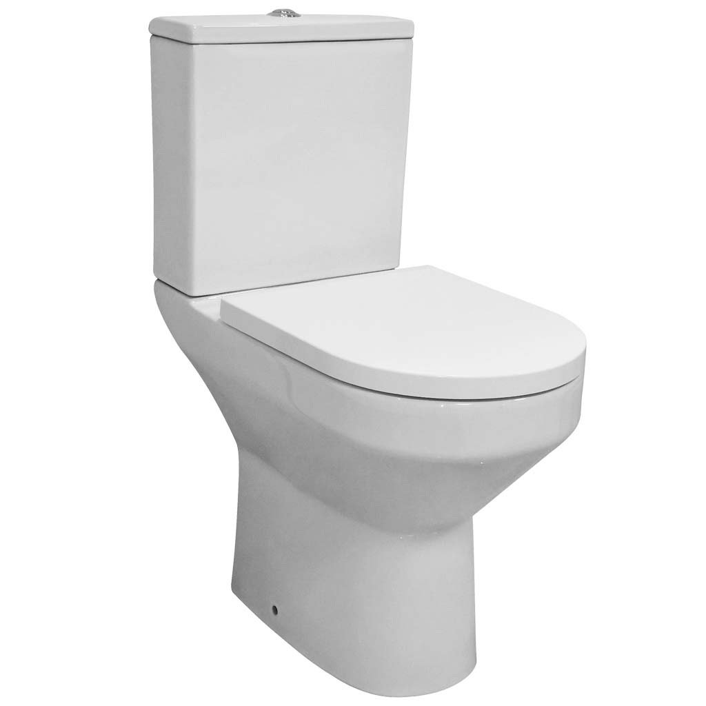 Eastbrook Kenley Rimless Comfort Height Close Coupled Toilet With Cistern And Soft Close Seat White