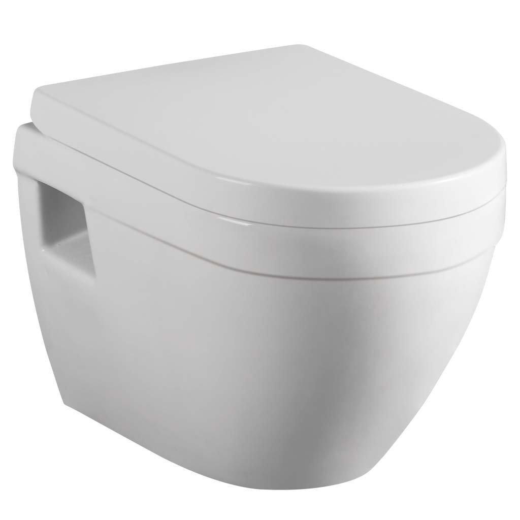 Eastbrook Dura Eco Vortex Wall Hung Toilet With Standard Seat White