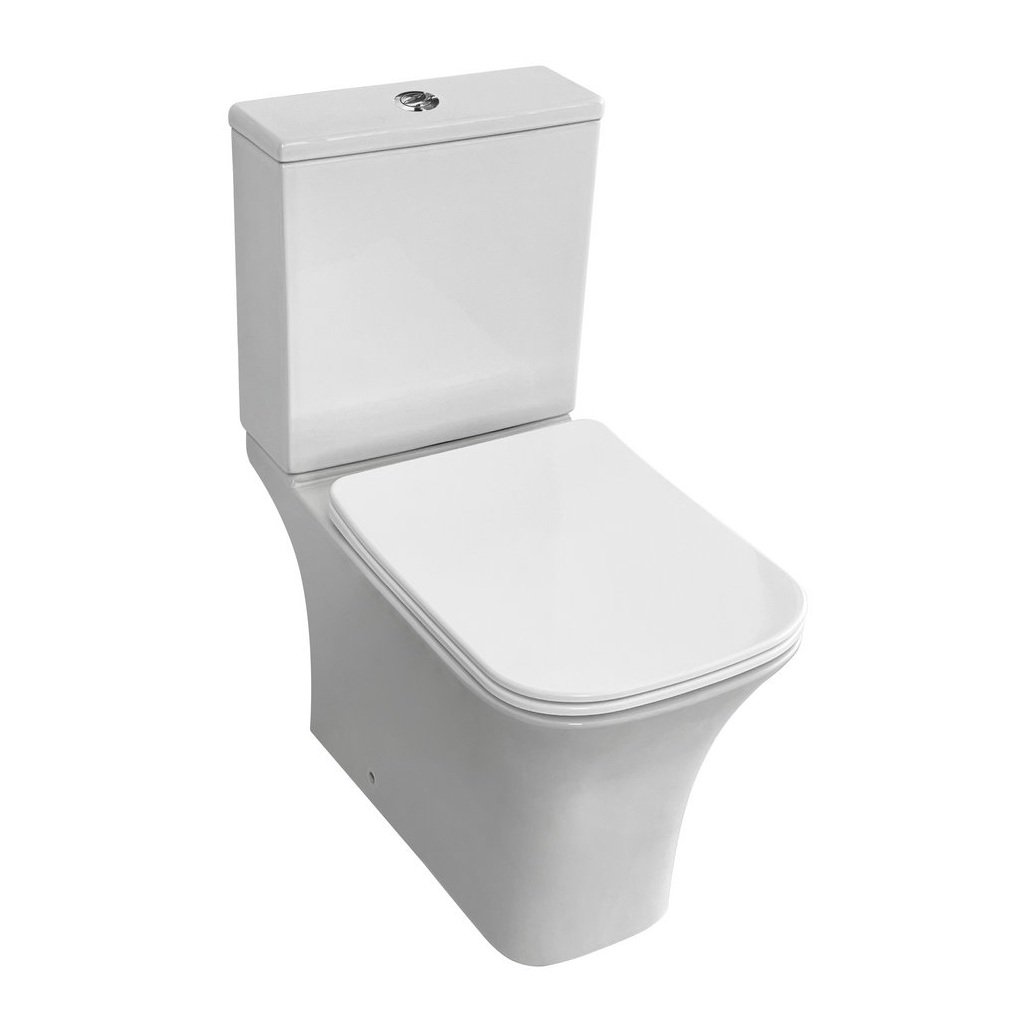 Eastbrook Beddington Eco Vortex Close Coupled Toilet With Cistern And Soft Close Seat White