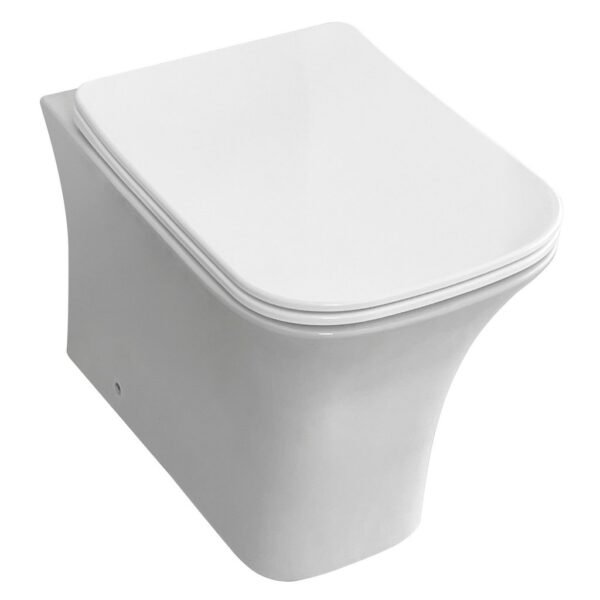 Eastbrook Beddington Eco Vortex Back To Wall Toilet With Soft Close Seat White