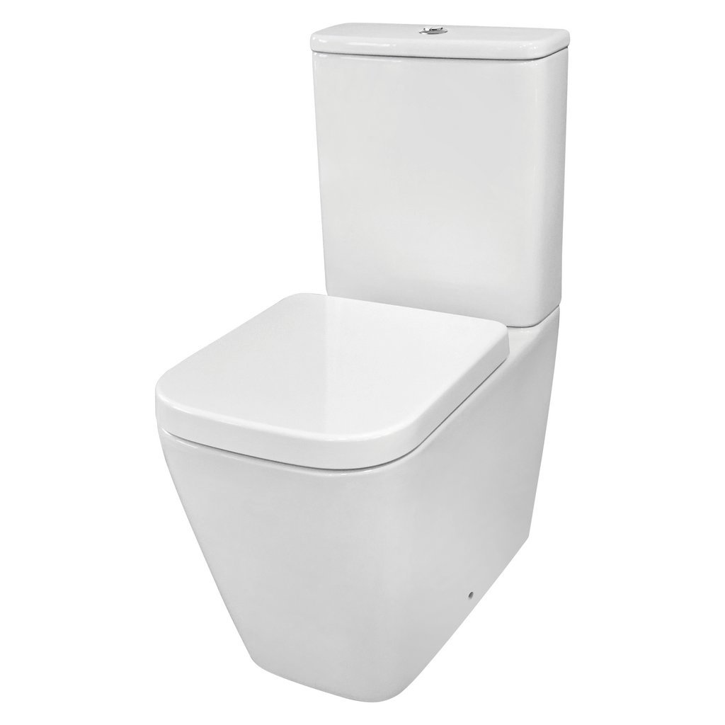 Eastbrook Sudbury Back To Wall Eco Vortex Close Coupled Toilet With Cistern And Soft Close Seat White