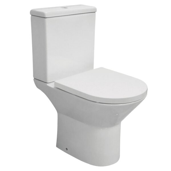 Eastbrook Croxley Close Coupled Toilet With Cistern And Soft Close Seat White