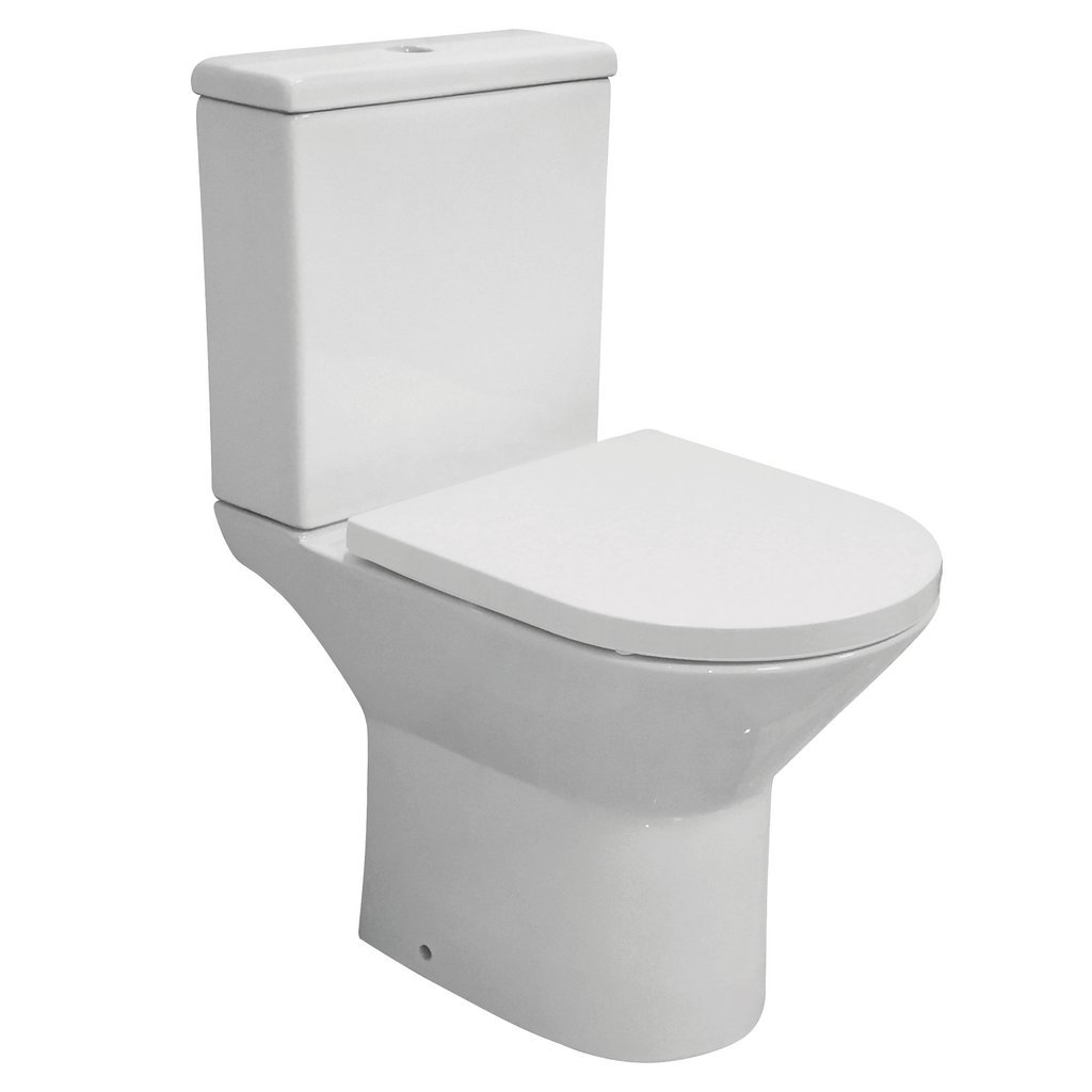 Eastbrook Croxley Close Coupled Toilet With Cistern And Soft Close Seat White