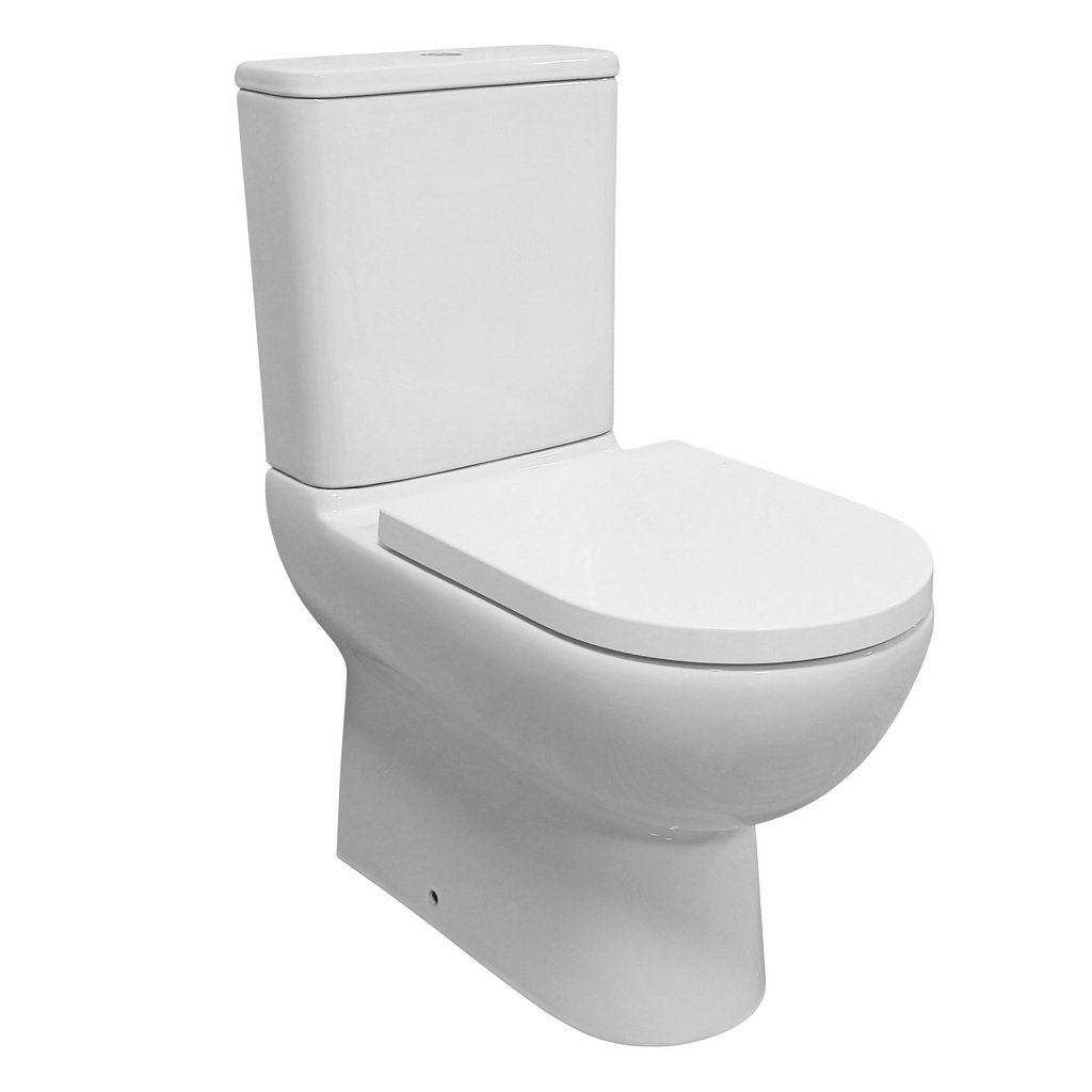 Eastbrook Osterley Eco Vortex Comfort Height Back To Wall Toilet With Soft Close Seat White