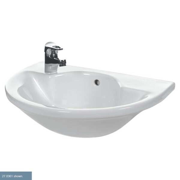 Eastbrook Kompact Semi Recessed Basin 560mm Wide 2 TH White