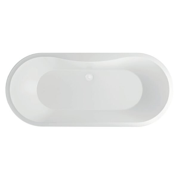 Eastbrook Margravine Freestanding Double Ended Bath With Waste 1660mm x 730mm