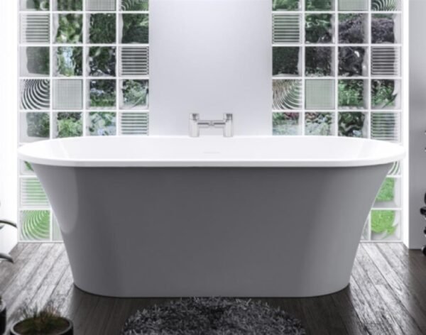 Eastbrook Margravine Freestanding Double Ended Bath With Waste 1660mm x 730mm - Image 3