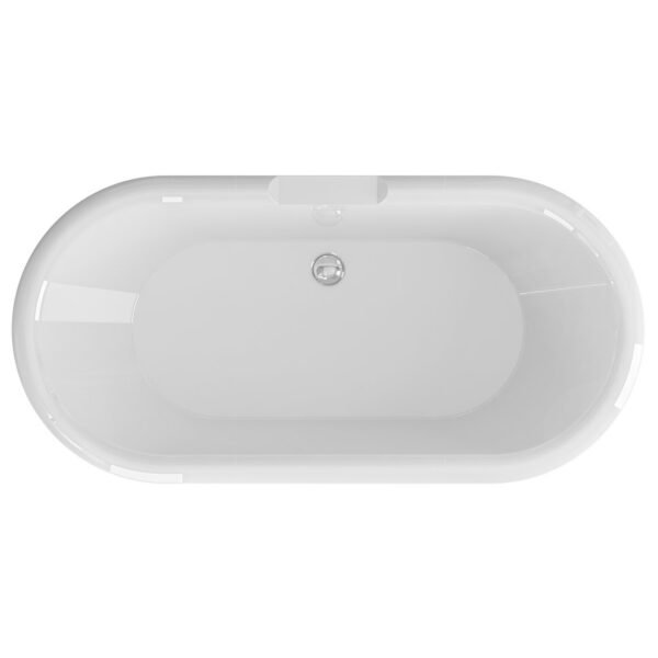 Eastbrook Hampton Freestanding Bath 1510mm x 735mm No TH Matt Grey/White