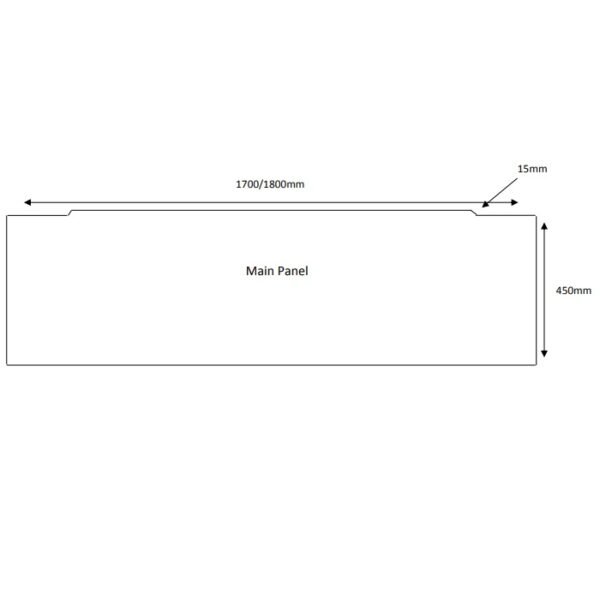 Eastbrook Sherwood Classic Bath Front Panel long - Image 2