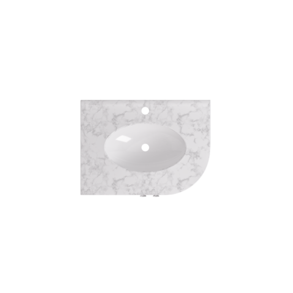Eastbrook Hardwick 2 Door Floorstanding Vanity Unit With Quartz Basin 600mm Wide 1 TH - Image 2