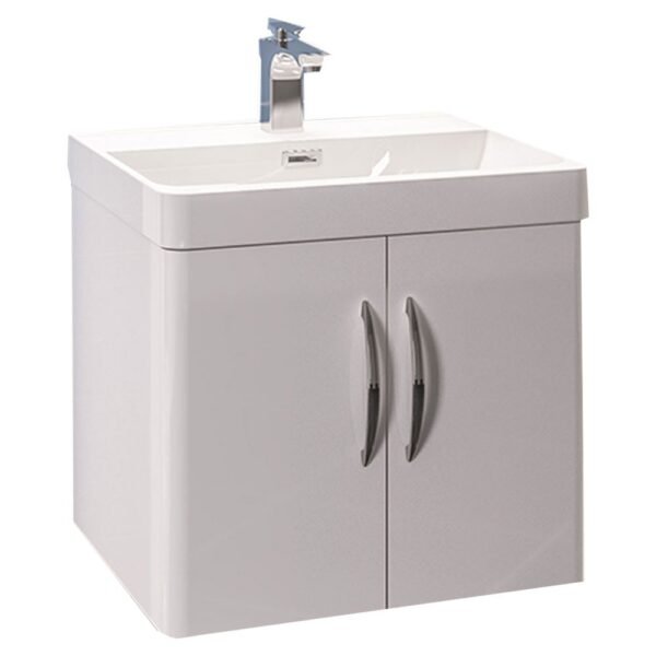Eastbrook Cavone 2 Door Wall Hung Vanity Unit With Basin 600mm Wide 1 Tap Hole