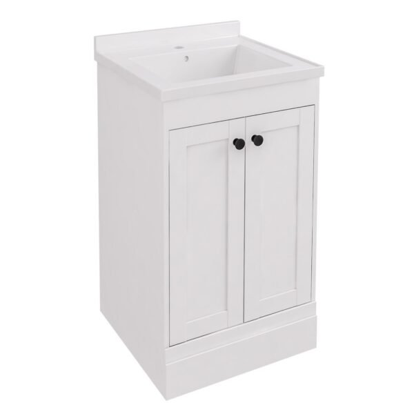 Eastbrook Hardwick 2 Door Floorstanding Vanity Unit With Quartz Basin 490mm Wide 1 TH