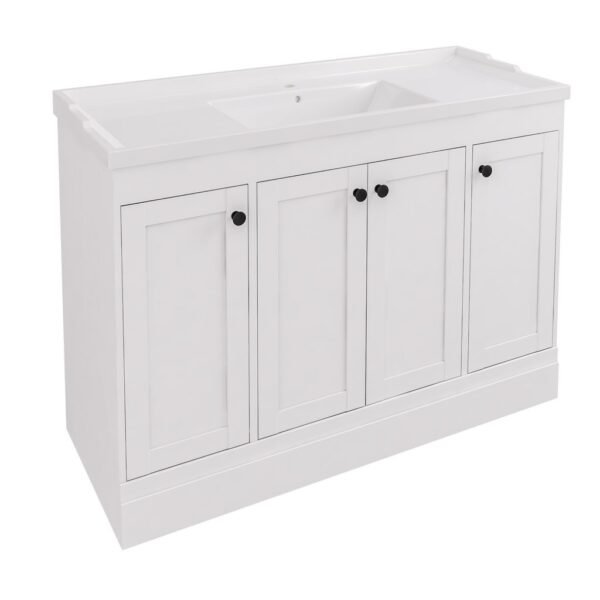 Eastbrook Hardwick 4 Door Floorstanding Vanity Unit With Polymarble Basin 1190mm Wide 1 TH
