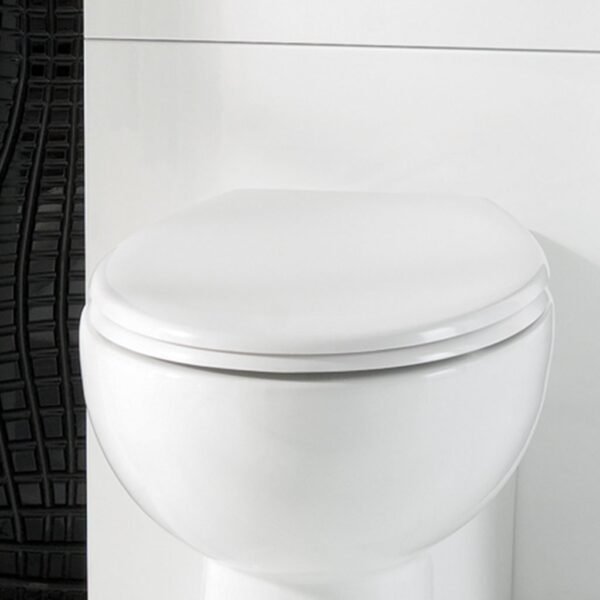 Eastbrook Rhone Soft Close Toilet Seat White - Image 3