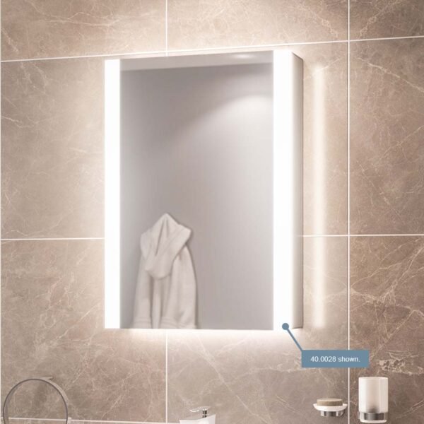 Eastbrook Caldini 1 Door Illuminated Mirror Cabinet White