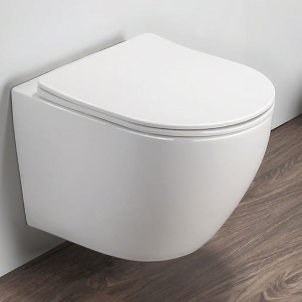 Eastbrook Vienne Wall Hung Toilet With Soft Close Seat White