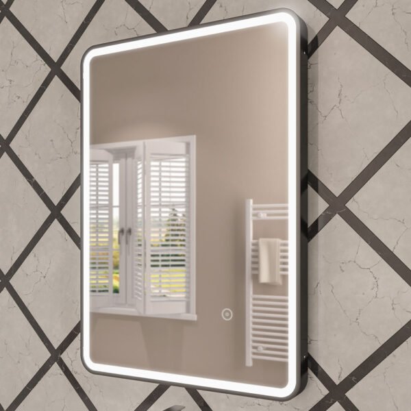 Eastbrook Arno Illuminated Mirror Matt Black