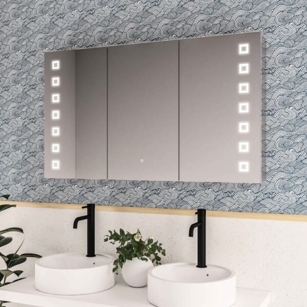 Eastbrook Chiana 3 Door LED Illuminated Mirror Cabinet 1200mm x 700mm