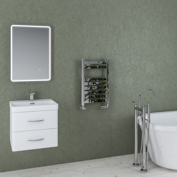 Eastbrook Staverton Straight Heated Towel Rail Chrome - Image 2