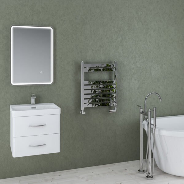 Eastbrook Staverton Straight Heated Towel Rail Chrome - Image 3