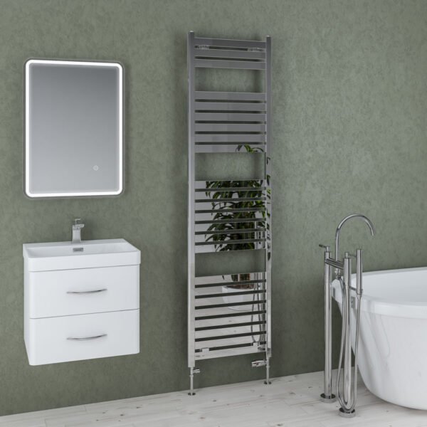Eastbrook Staverton Straight Heated Towel Rail Chrome - Image 9