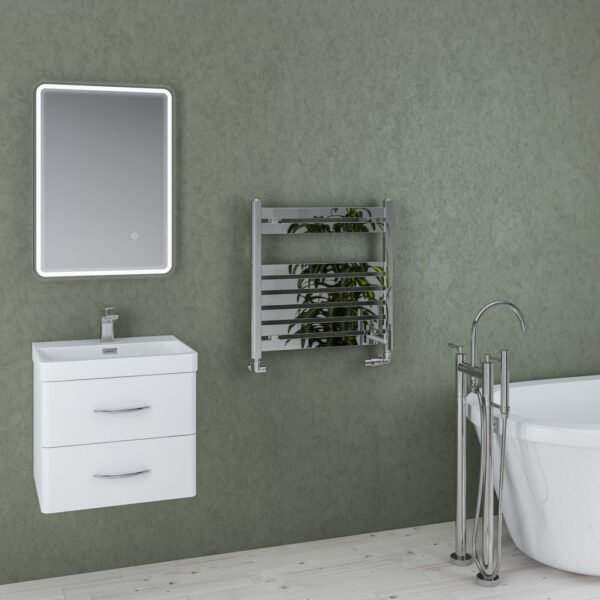 Eastbrook Staverton Straight Heated Towel Rail Chrome - Image 4