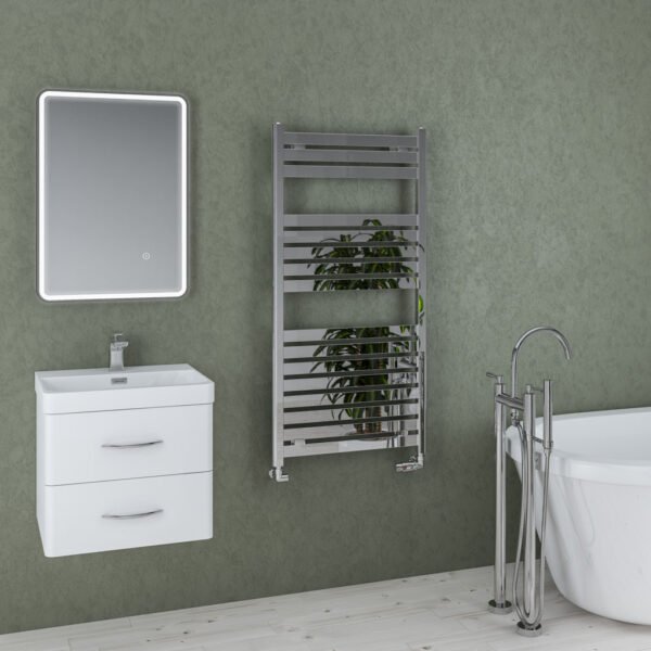 Eastbrook Staverton Straight Heated Towel Rail Chrome - Image 7