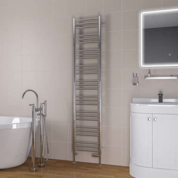 Eastbrook Biava Round Straight Heated Towel Rail Chrome - Image 8