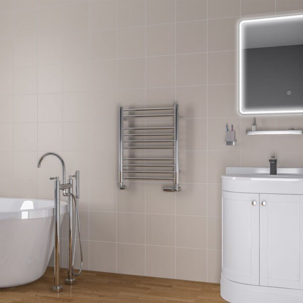 Eastbrook Biava Round Straight Heated Towel Rail Chrome - Image 3