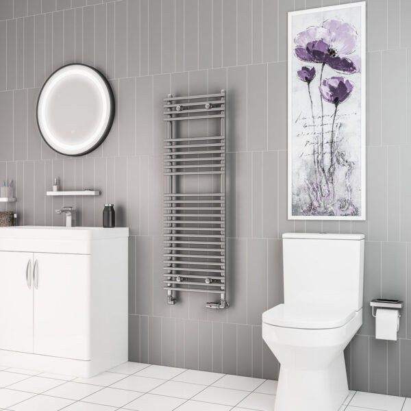 Eastbrook Biava Tube On Tube Designer Heated Towel Rail Chrome - Image 5
