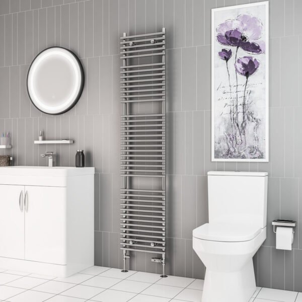 Eastbrook Biava Tube On Tube Designer Heated Towel Rail Chrome - Image 8