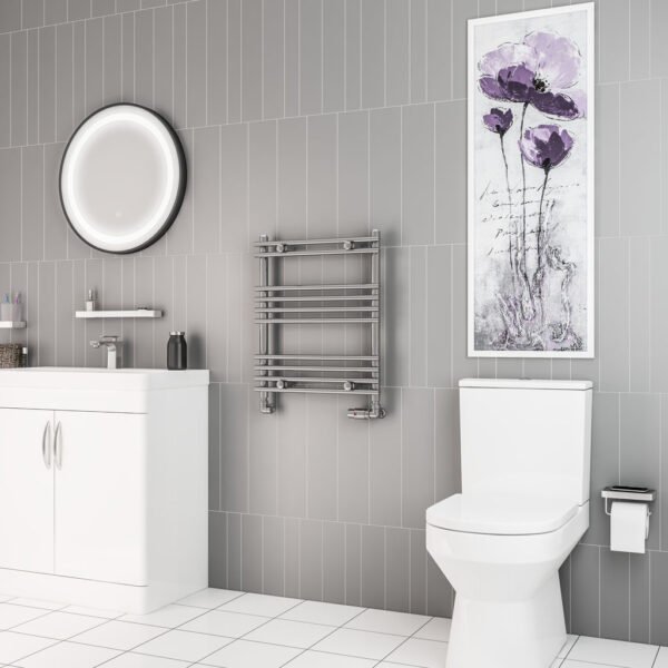 Eastbrook Biava Tube On Tube Designer Heated Towel Rail Chrome - Image 3