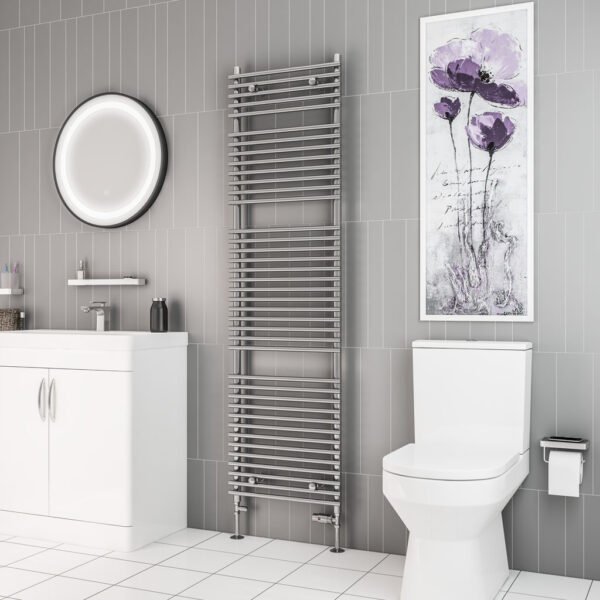 Eastbrook Biava Tube On Tube Designer Heated Towel Rail Chrome - Image 9