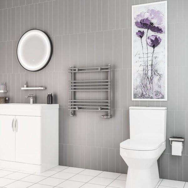 Eastbrook Biava Tube On Tube Designer Heated Towel Rail Chrome - Image 4