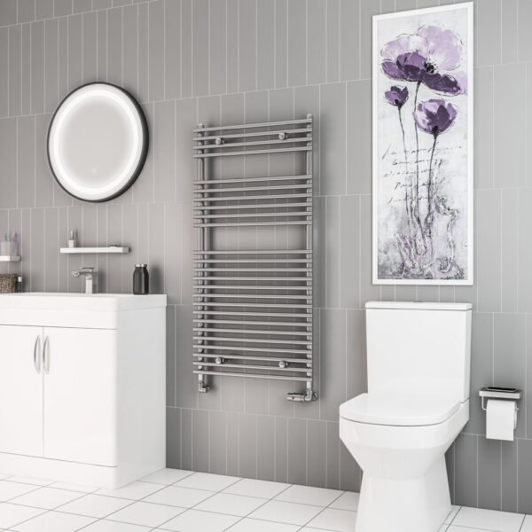 Eastbrook Biava Tube On Tube Designer Heated Towel Rail Chrome - Image 7