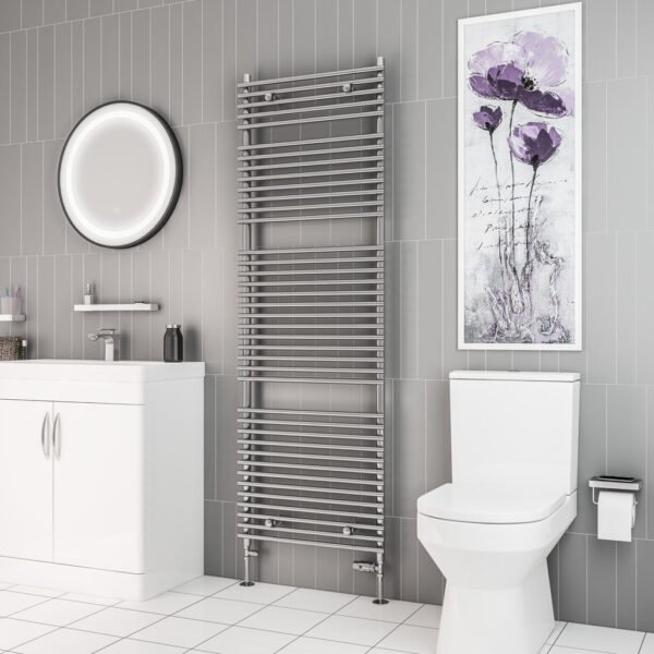 Eastbrook Biava Tube On Tube Designer Heated Towel Rail Chrome - Image 10