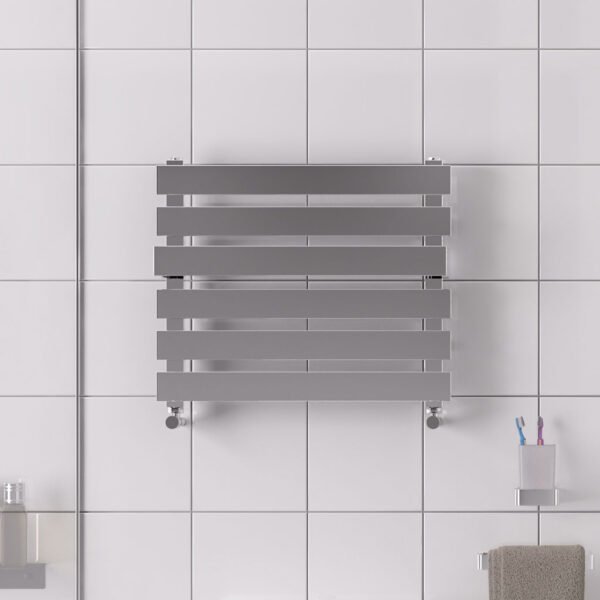 Eastbrook Ascona Designer Heated Towel Rail 420mm x 500mm Polished Stainless Steel