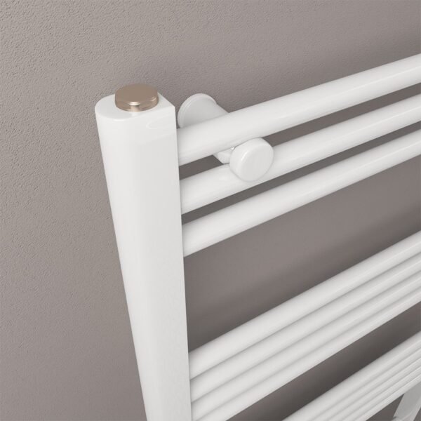 Eastbrook Wendover Straight Heated Towel Rail White - Image 4