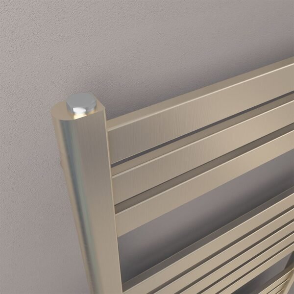 Eastbrook Staverton Straight Designer Heated Towel Rail Brushed Brass - Image 3