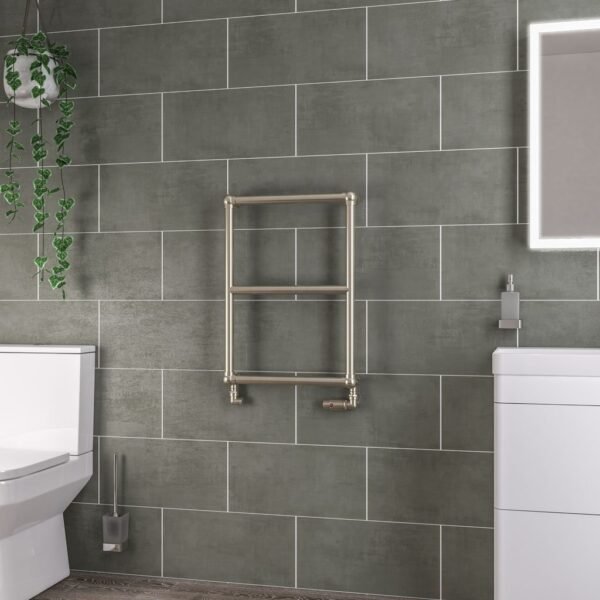 Eastbrook Stour Straight Heated Towel Rail Brushed Brass - Image 2