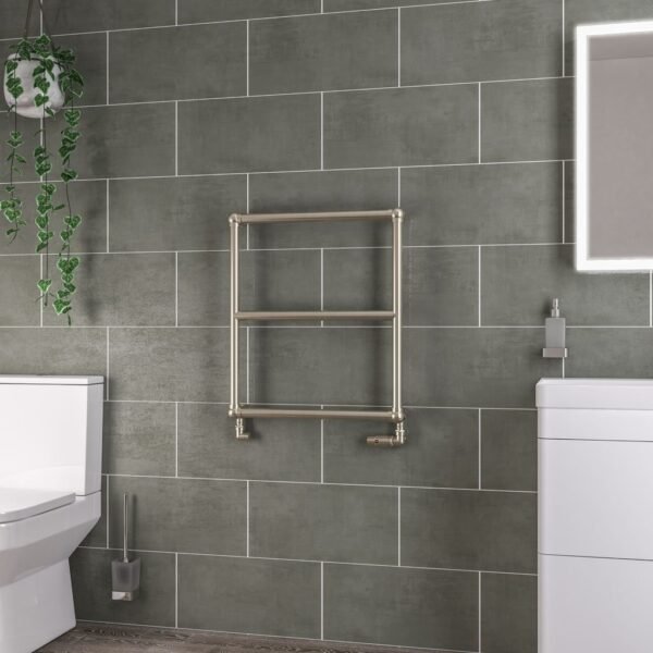 Eastbrook Stour Straight Heated Towel Rail Brushed Brass - Image 3
