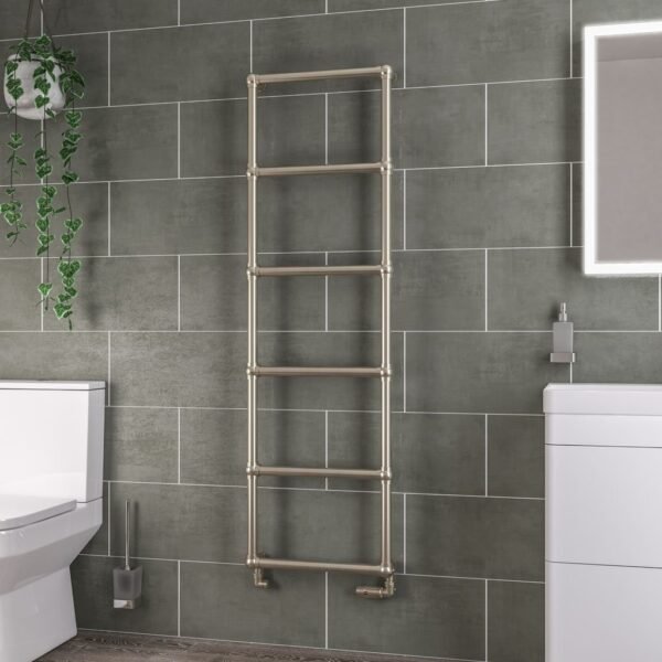 Eastbrook Stour Straight Heated Towel Rail Brushed Brass - Image 6
