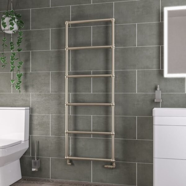 Eastbrook Stour Straight Heated Towel Rail Brushed Brass - Image 7