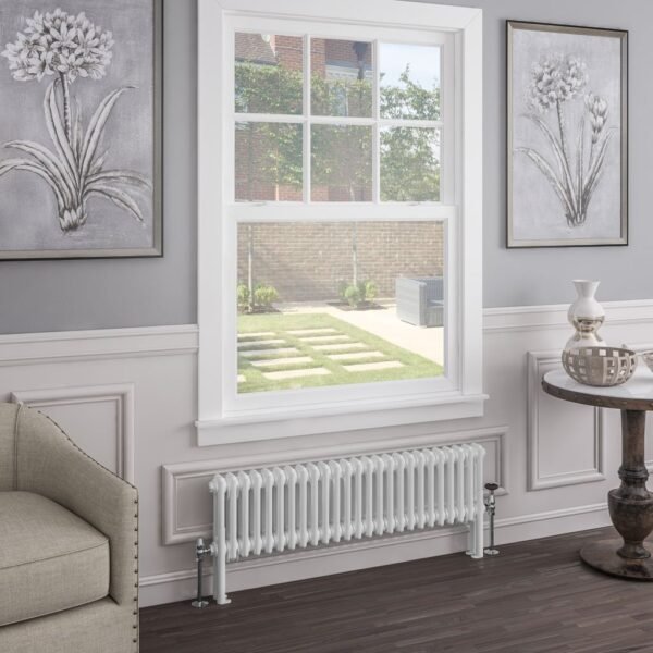 Eastbrook Imperia 2 Column Radiator Gloss White - Image 2